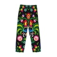 thumbnail image 5 of Daiia Roosters and Flowers Men's Sleep Pant with Pockets and Drawstring,Pajama Pants-X-Large, 5 of 9