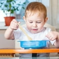thumbnail image 3 of Baby Spoon, First Stage Silicone Baby Feeding Spoons, Soft Tip Feeding Baby Utensils, Baby Led Weaning Supplies Training Spoons, Dishwasher and Boil Safe, 3 of 8
