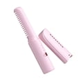 thumbnail image 5 of Hair Straightener Compact USB Charging Styling Tool Cordless Heat Resistant Durable Dual Use Professional for Salon Travel Pink, 5 of 9
