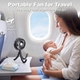 thumbnail image 6 of Stroller Fan Clearance Under $10, Ba*by Travel Essentials for Beach, Ba*by Showers Gifts Registry Search, Rechargeable Clip On Fan for Car Seat Wagon Crib Bike Treadmill, 6 of 9