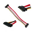 thumbnail image 1 of axGear 12'' Male to Female 7+15 Pin Serial SATA Data Power Combo Extend Extension Cable, 1 of 5