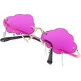 thumbnail image 3 of Gafas de Sol sin Montura CHAO con Forma de Nube y Adornos de Relámpago Multicolor, 3 of 5
