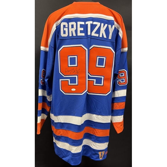 Wayne Gretzky Signed Mitchell  Ness Authentic Edmonton Oilers Jersey JSA COA