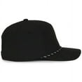 thumbnail image 3 of Outdoor Cap OC550PF Structured Solid Back Hat - BLACK, 3 of 8