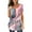 Pink, variant on Fesfesfes Women Short Sleeve Tops Women Fashion Casual Printing Shirts Short Sleeve Loose Tee Tops V Neck Blouse Cute Tops for Women L(US:8)