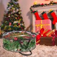 thumbnail image 6 of Homirary 1 Pc 30 in Christmas Wreath Storage Bag, Xmas Wreath Container with Sleek Zipper, Black Zipper and Handle, Transparent PVC Material, 6 of 7