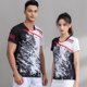 thumbnail image 2 of Ropa de tenis de mesa de secado rápido para hombres y mujeres, camiseta de bádminton de manga corta, uniforme de Ping Pong estampado, ropa deportiva, 2 of 5