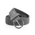 thumbnail image 2 of Deago Braided Belts for Men Women Stretch Elastic PU Leather Woven Belts for Casual Golf Jeans - Gray, 2 of 8