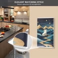 thumbnail image 5 of Yayeee Blank Wall Plate Cover 1-Gang 4.5"x2.7" Home Unused Decorative Outlet, Dark Mountains, 5 of 7