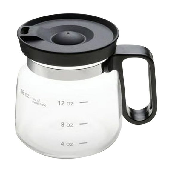 Insulated Glass Coffee Mug with Ergonomic Handle, 16oz Carafe-Style Travel Tea Cup, Durable Drinkware for Hot Beverages, Portable Thermal Glass Tumbler for Home & Office Use