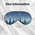 thumbnail image 5 of Goofa Christmas Trees Printed Sleep Eye Mask for Men Women, Zero Eye Pressure Sleeping Mask, Light Blocking Night Blindfold, Soft Eye Shade Cover, 5 of 7