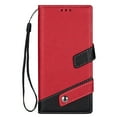 thumbnail image 5 of Allytech Flip Cover for Samsung Galaxy Note 20, PU Leather Folding Stand Shockproof Credit Cards Slots Drop Protection Wrist Strap Magnetic Closure Wallet Case for Galaxy Note 20, Red, 5 of 6