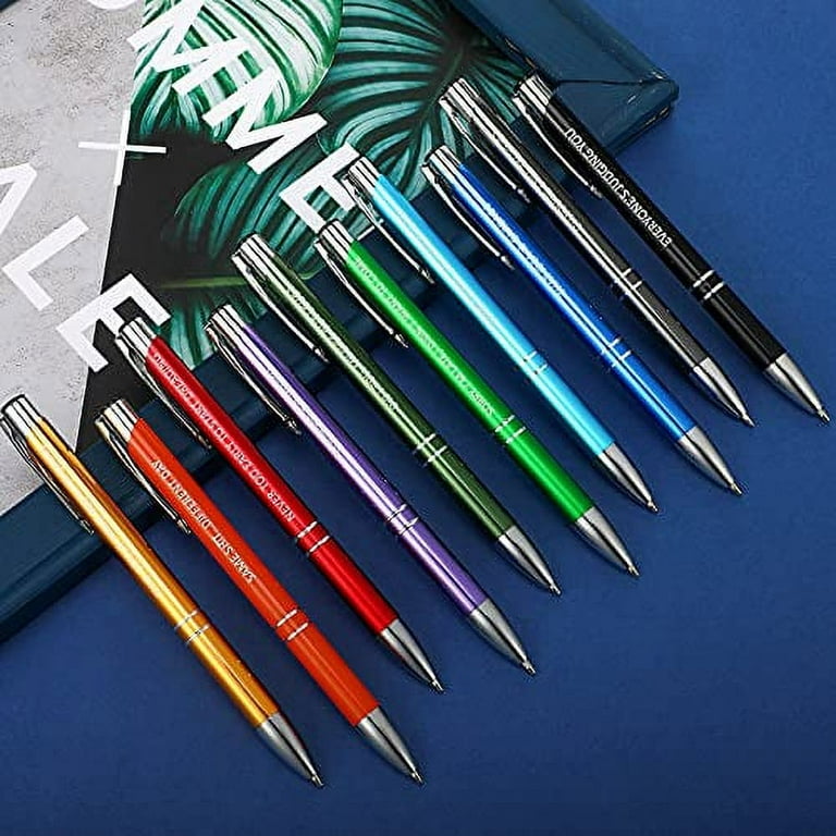  24 Snarky Office Pens Funny Ballpoint Pens Black Ink Fun Pens  Demotivational Pens Work Sucks Pen Set Insulting Complaining Quotes Pen  Negative Passive Pens for Colleague Coworker Gifts, Vibrant Color 