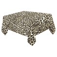 thumbnail image 2 of BSDHOME Seamless Leopard Print Tablecloth 52x70 Inches, White Animal Fur Sofa Table Cloth Cover for Dinner Party Decoration, 2 of 5