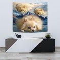 thumbnail image 1 of Pomeranian Dog Print Tapestry-Free Shipping, 1 of 3