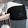 thumbnail image 4 of Sleep In The State Of The Wish Fulfilled Sherpa Blanket, 4 of 8