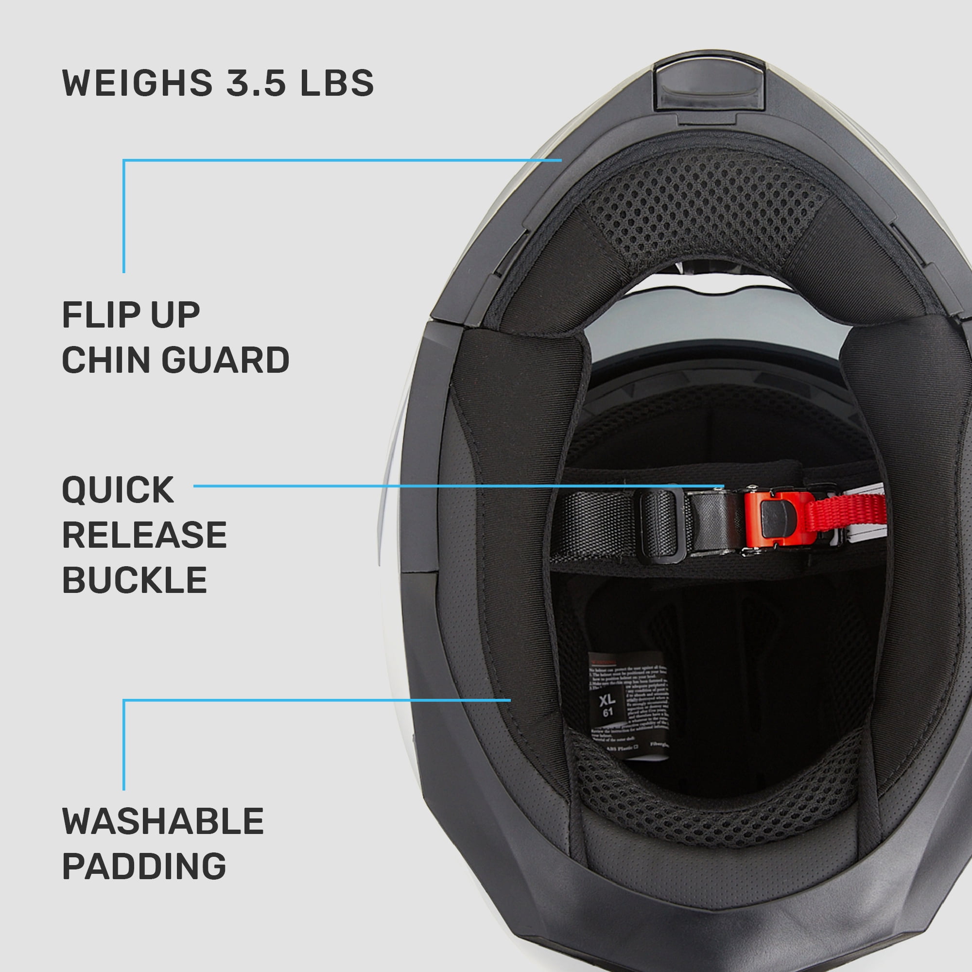 Westt Open Face Motorcycle Helmet - Motocross Helmet Liftable Chin & Dual Visor - ATV Helmets for Adults Motorcycle DOT Approved(Black/S Torque X)
