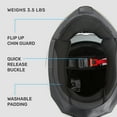 thumbnail image 3 of Westt Open Face Motorcycle Helmet - Motocross Helmet Liftable Chin & Dual Visor - ATV Helmets for Adults Motorcycle DOT Approved(Black/M Torque X), 3 of 8