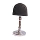 thumbnail image 2 of Soporte para peluca, soporte para cabeza de modelo, soporte decorativo para exhibición de sombreros de mesa con cúpula, soporte de exhibición para cen negro y plateado, 2 of 8