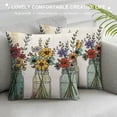 thumbnail image 3 of PHYHOO  Spring Farmhouse Throw Pillow Cover Floral Bloom Vase Pillowcase Flowers Spring Summer Patio Decirations Cushion Case for Sofa Couch Home Bed, 3 of 5