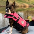 thumbnail image 7 of VIVAGLORY Dog Life Jacket Vest for Swimming, Ripstop, Bright Pink, Medium, 7 of 7