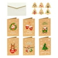 thumbnail image 5 of 6Pcs Christmas Cards with Envelopes Creative New Years Cards Assortment Greeting Cards for Friends Dad Family Daughter Mum B, 5 of 8
