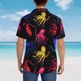thumbnail image 5 of Men's Funky Hawaiian Shirt Short Sleeve Button Down Shirts Beach Party Holiday, 5 of 8