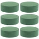 thumbnail image 1 of Bloques redondos de espuma Floral para flores frescas y artificiales, 6 uds., espuma húmeda y seca de 4,5 pulgadas para arreglos de bodas y floristería, 1 of 6