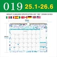 thumbnail image 4 of Home Calendar, Ongmies 2025 Ruled Wall Calendar 18 Month Hanging Calendar Twin Wire Binding Large Wall Calendar Ruled Wall Calendar Perfect for Home or Planning and Organizing, F, 4 of 5