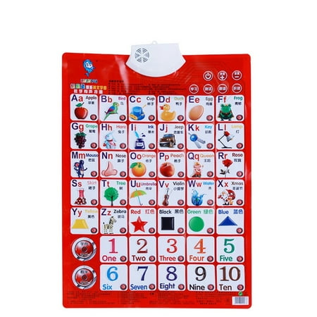 Sound Wall Chart Electronic Alphabet English Learning Machine Preschool Toy...