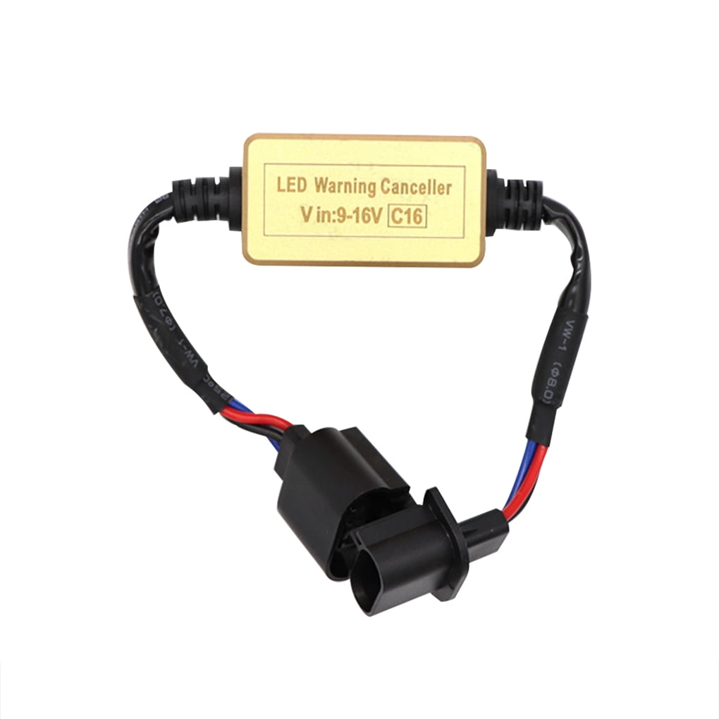 2Pack H13 LED Headlight Decoder Warning Error Canceller Anti Flicker Canbus Resistor Adapter 2Pack H13 LED Headlight Decoder Warning Error Canceller Anti Flicker Canbus Resistor Adapter