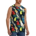 thumbnail image 2 of Fotbe Men's Parrot Print Men's Sleeveless Muscle Tank Tops Casual T-Shirts for Gym Workout Beach-X-Large, 2 of 8