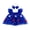 Blue, variant on Lairauiy Baby Girls Independence Day Romper Dress 3 6 9 12 18 Months Flying Sleeve Star Embroidery Mesh Bodysuit with Headband for 4th of July