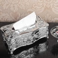 thumbnail image 4 of Luxury European Style Acrylic Tissue Box Ktv Handkerchief Toilet Paper Holder,gold, 4 of 5