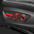 thumbnail image 3 of WEISIPU 6Pcs For Toyota Camry 2018-2023 ​Glossy Red Inner Seat Adjust Knob Cover Trim, 3 of 5
