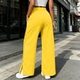 thumbnail image 5 of MLCDZ Fall Sweatpants for Women Drawstring Side Snap Button Lightweight Casual Loose Fit Track Pants with Pockets Comfy Baggy Lounge Golf Workout Trousers, 5 of 10