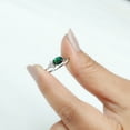 thumbnail image 5 of Rosec Jewels Natural Black Opal Oval Promise Ring for Women - Natural Opal Diamond Ring in East West Style (5X7 mm, AAA Grade), 10K White Gold, US 13.00, 5 of 9
