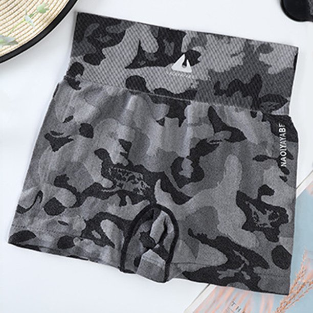 Pantalones De Yoga Pantalones cortos de yoga de cintura alta Push Up Women Soft Gym Leggings (camuflaje negro) Likrtyny Para Estrenar