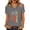 Gray, variant on 4th of July Shirts Women 250th Anniversary V Neck Red White Blue Tops Patriotic Short Sleeve American Flag T Shirts Blue M