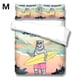 thumbnail image 2 of Dibujos animados Duvet Cover Skateboard Pattern Patrón de Hogares Acolchado Cubierta Caja Caja de múltiples Tamaño Conjunto de edredones para jóvenes adultos M 3 piezas Scienceny HA011559-07, 2 of 7