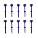 thumbnail image 2 of Pack de 10 clavos no limitantes de vidrio de golf – Soporte de plástico para tees de golf, PE de baja resistencia, diseño curvo duradero, soporte estable para la bola, surtido multicolor, 2 of 6