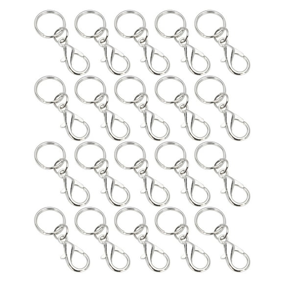 Key Chain Clip Hook,20Pcs Key Chain Clip Swivel Lanyard Snap Hook Keychain Hooksfor Lanyard Exquisite Design