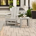 thumbnail image 2 of DuroGreen Aria Adirondack Chair Set Made With All-Weather Tangent Sustainable Lumber, 2 Chairs, 1 Side Table, Oversized, High End Patio Furniture for Porch, Lawn, Deck, No Maintenance, Paper Birch, 2 of 7