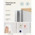 thumbnail image 5 of SONGMICS Armario de Almacenamiento, Aparador de Metal, Estante Ajustable, Doble Puerta Magnética, Natural y Blanco, 5 of 5