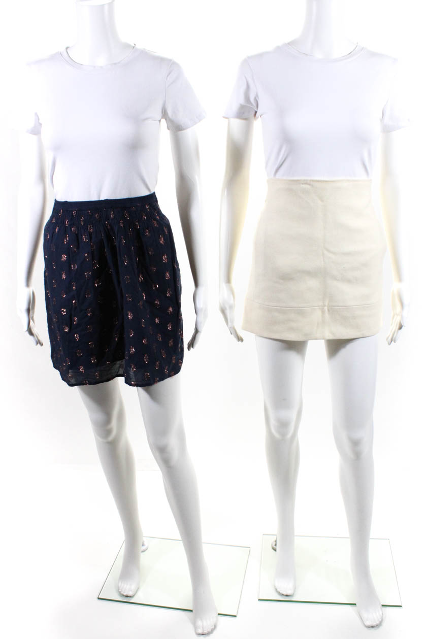 Pre-owned|J Crew Womens Fil Coupe Polka 