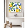 thumbnail image 6 of Yellow Lemon Wall Art for Living Room,Canvas Picture Wall Decor for Bathroom Bedroom,Blue Flower Botanical Blossom Motif Spring Painting Artwork for Office Kitchen Hallway Dining Room Decor 24"x32", 6 of 8