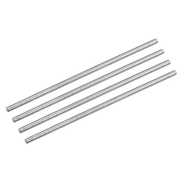 Unique Bargains Fully Threaded Rod M4 x 120mm 0.7mm Thread Pitch 304 Stainless Steel Right Hand Threaded Rods Bar Studs 4 Pack