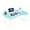 Blue, variant on Portable Lightweight Foldable Laptop Desk - Lap Tray with Ergonomic Storage Shelf, Compact Bed/Couch Table for Eating, Working, Reading & Writing (Durable Stable Design)