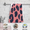 thumbnail image 6 of Dark Blue Spots Pink Hand Towel Absorbent Bath Towels for Bathroom Sports Gym(28.3" X 14.4") Set of 2, 6 of 8