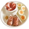 thumbnail image 3 of Plato de desayuno portátil, bandeja de picnic para barbacoa dividida, bandeja de plástico redonda seccional para servir, plato de fiesta ideal para todas las fiestas, 3 of 5